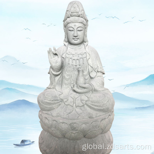 Natural Stone Crafts Stone Buddha ornament Guanyin Factory